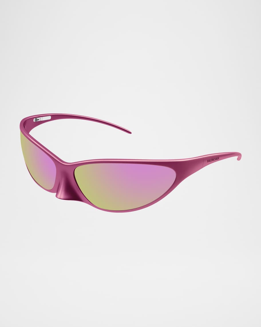 サングラス BALENCIAGA Woman Sunglasses Grey BB0349S 002 Balenciaga BB0349S Sunglasses 002 Shiny Metallic Grey - eye