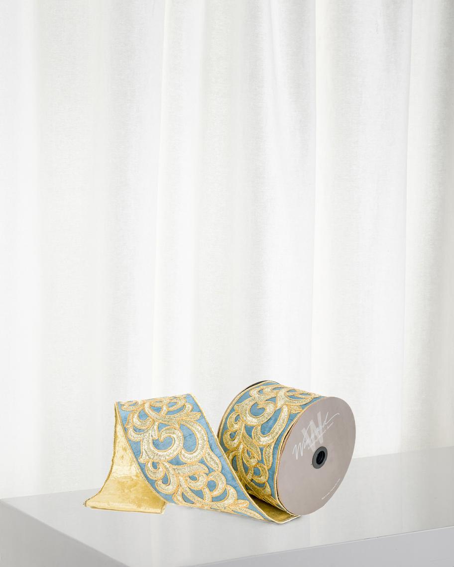 Winward Home Scrollwork Embroidered Ribbon, 4