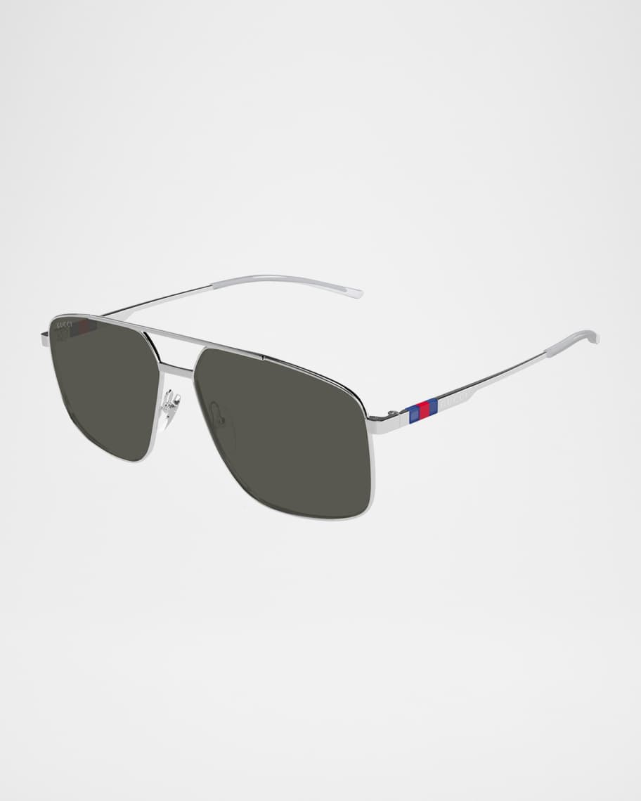 Gucci Men's GG1676SM Metal Aviator Sunglasses | Neiman Marcus