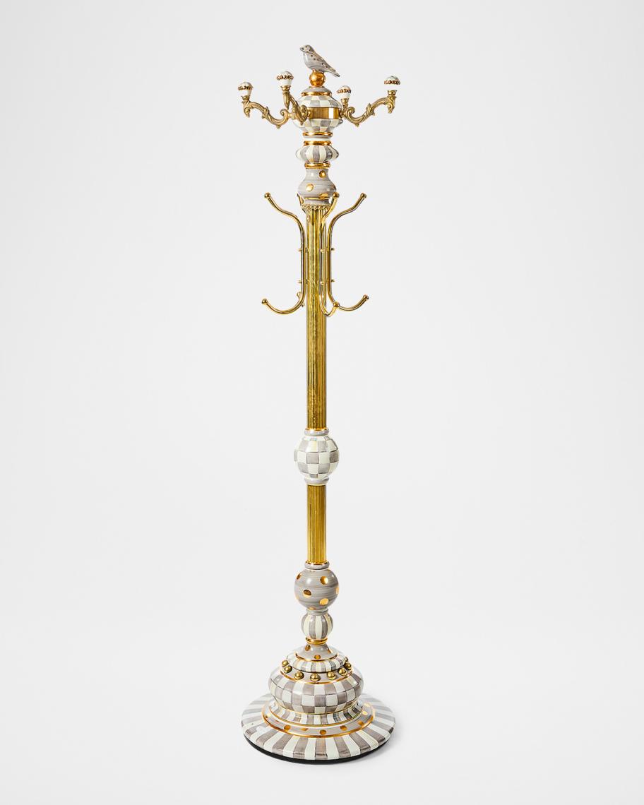 MacKenzie-Childs Sterling Check Coat Rack | Neiman Marcus