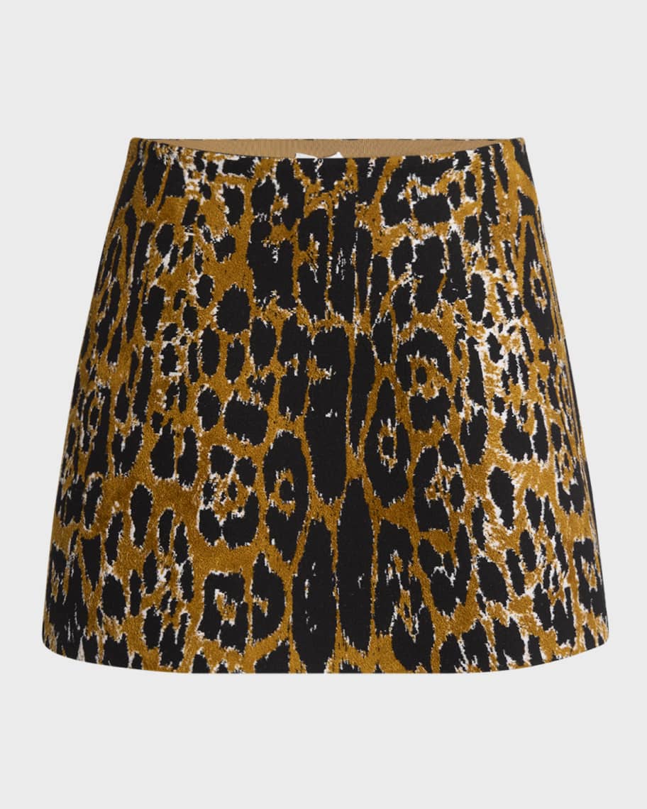 Leopard mini skirt 8x10 outlet