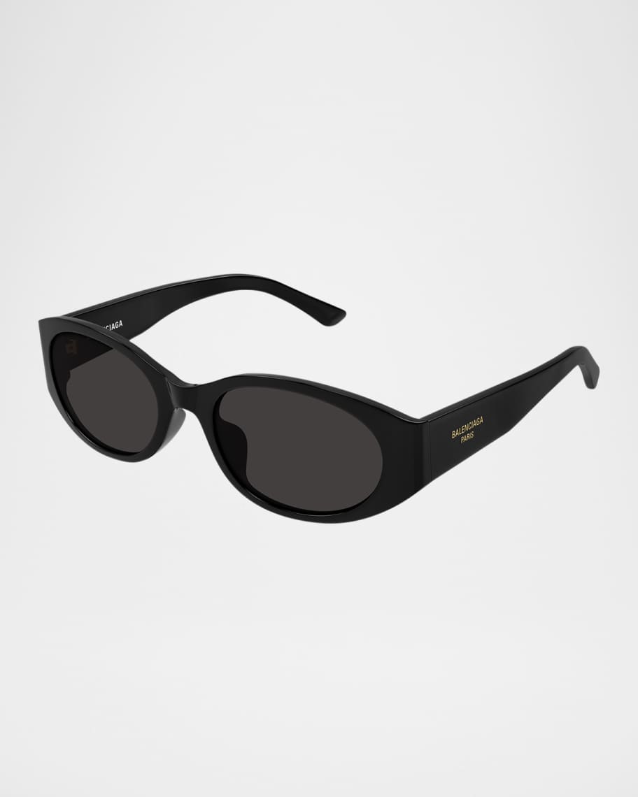 らりるれろまんBALENCIAGA ROUND THICK ACETATE Balenciaga Acetate Oval Sunglasses | Neiman Marcus