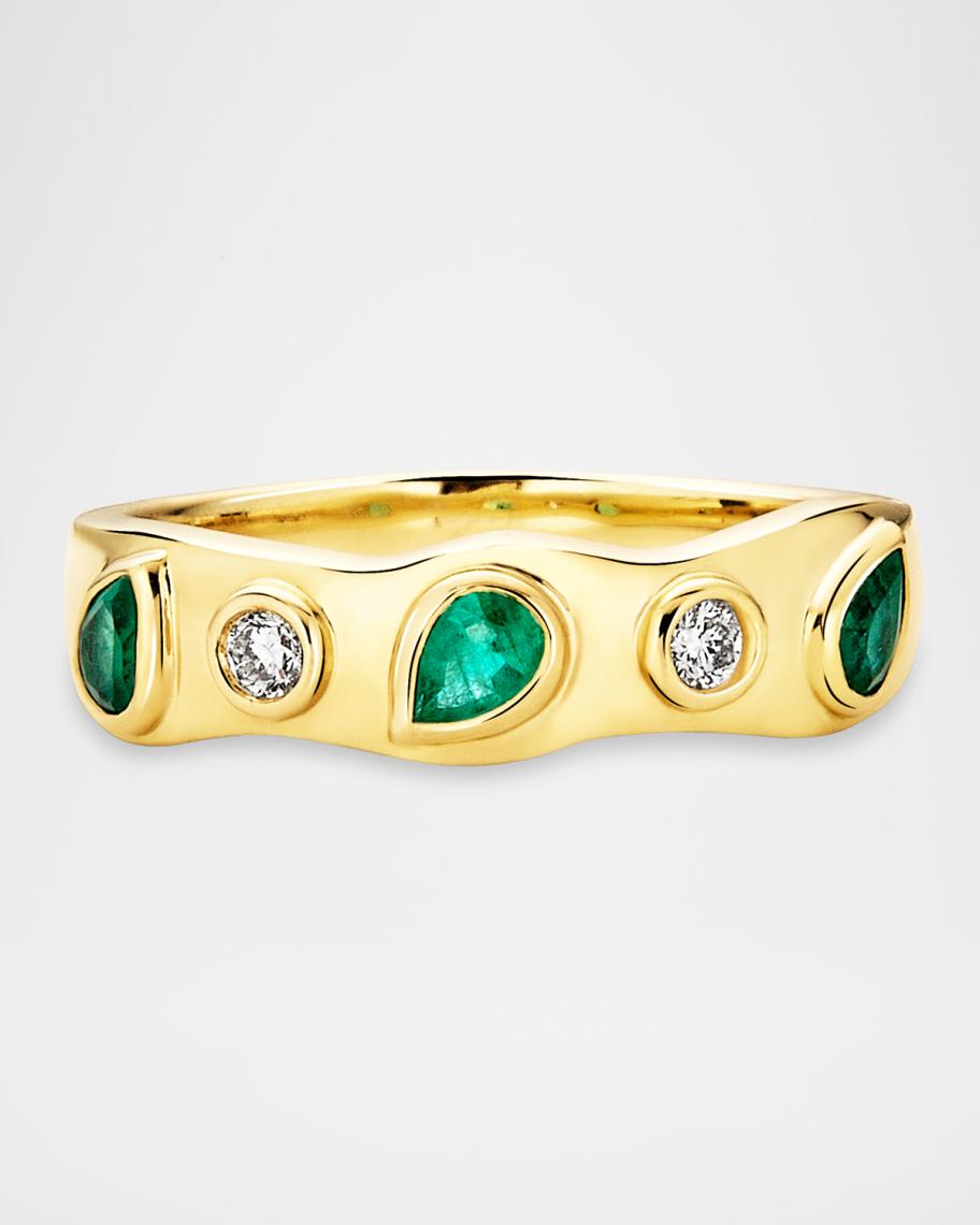 STONE AND STRAND Emerald Luxe Band Ring | Neiman Marcus