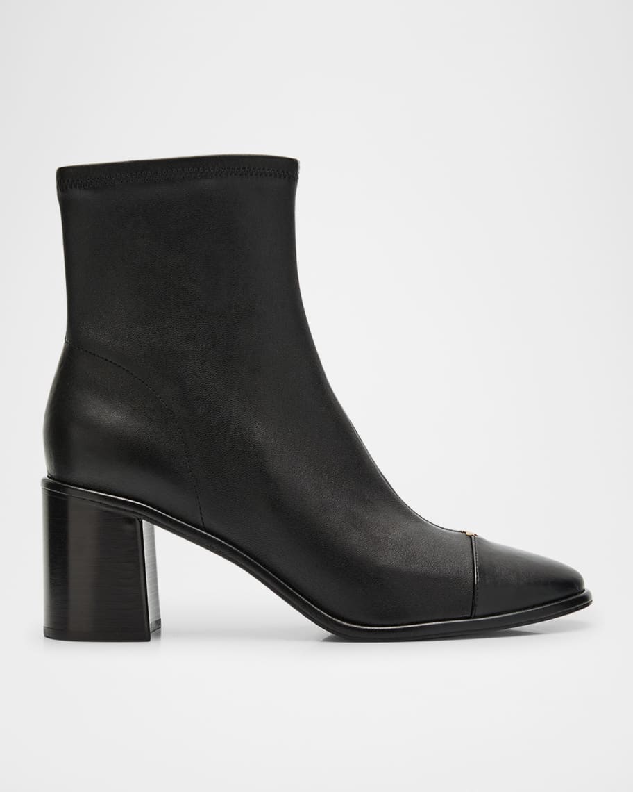 SALE★TORY BURCH Buckle Boots バックル ロゴ レザー アンクル Tory Burch Leather Cap-Toe Ankle Boots | Neiman Marcus