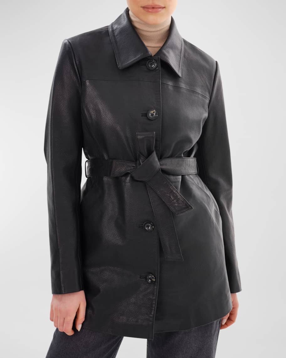 The Marlowe Belted Patterned Jacket main image 0
