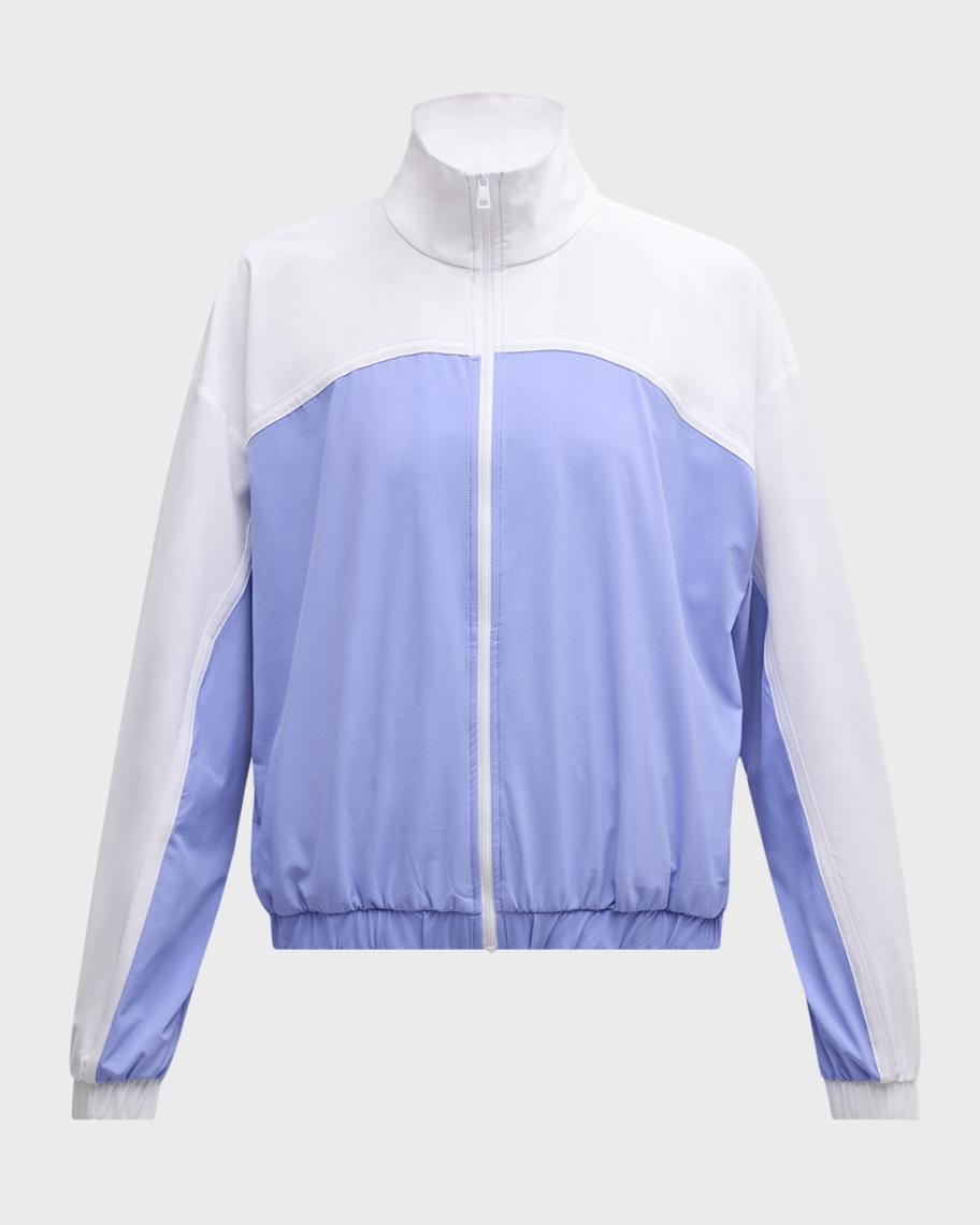 Beyond Yoga Go Retro Colorblock Track Jacket | Neiman Marcus