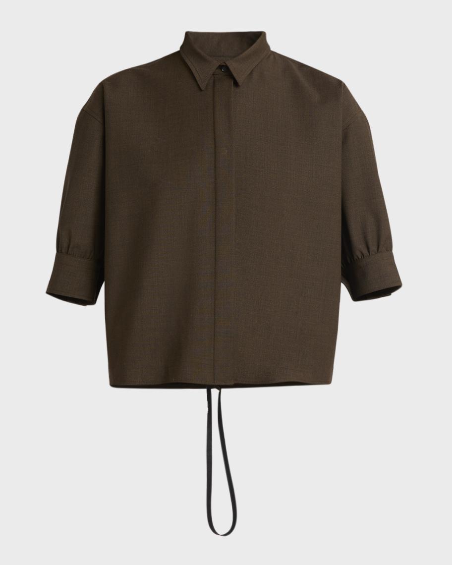 Philosophy di Lorenzo Serafini Tropical Wool Blouse | Neiman Marcus