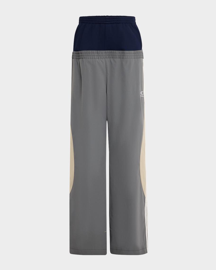 Balenciaga Men's Cut-Up Tracksuit Pants | Neiman Marcus
