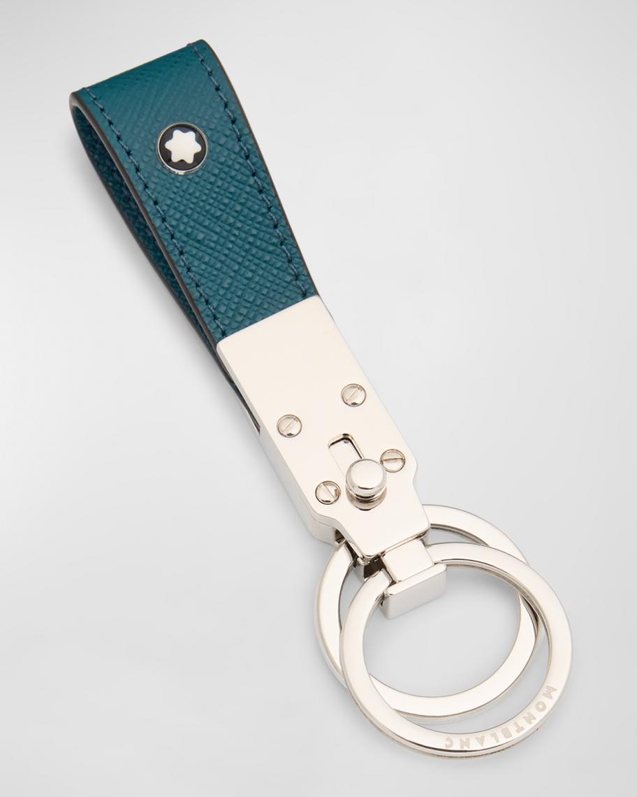 Montblanc Men's Sartorial Leather Key Fob Loop | Neiman Marcus