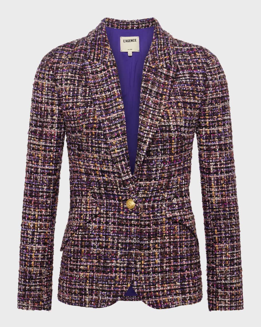 【L'AGENCE】chamberlain tweed ブレザー L'Agence Chamberlain Tweed Blazer | Neiman Marcus