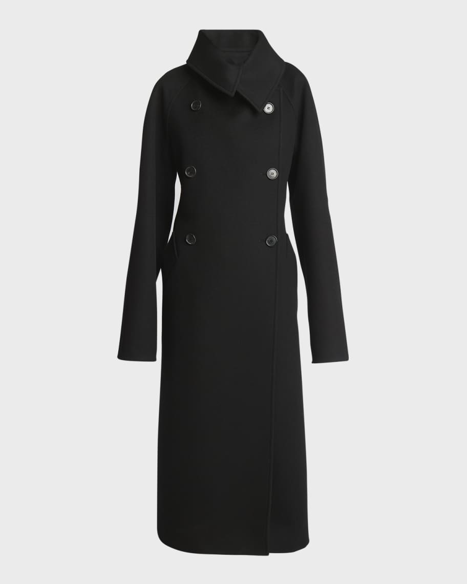 【関税・送料込み】LOEWE Black double-breasted jacket Double breasted jacket in wool and mohair Black - LOEWE