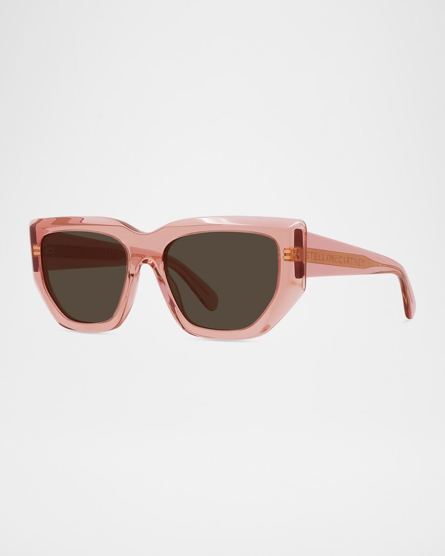 Stella McCartney Logo Plastic Cat-Eye Sunglasses | Neiman Marcus display picture 3