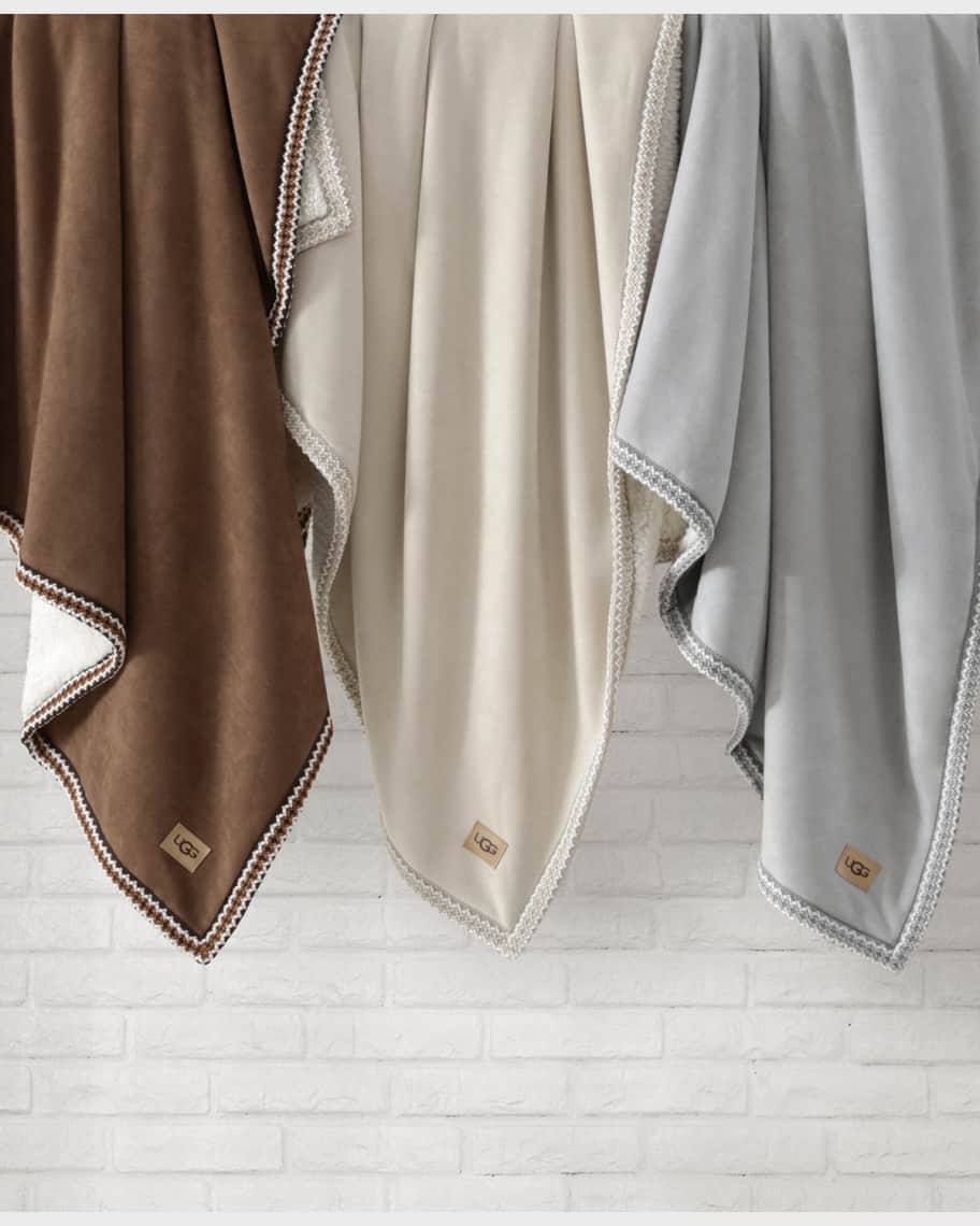 UGG Kirkwood UGGbraid Throw Blanket 50 x 70 Neiman Marcus