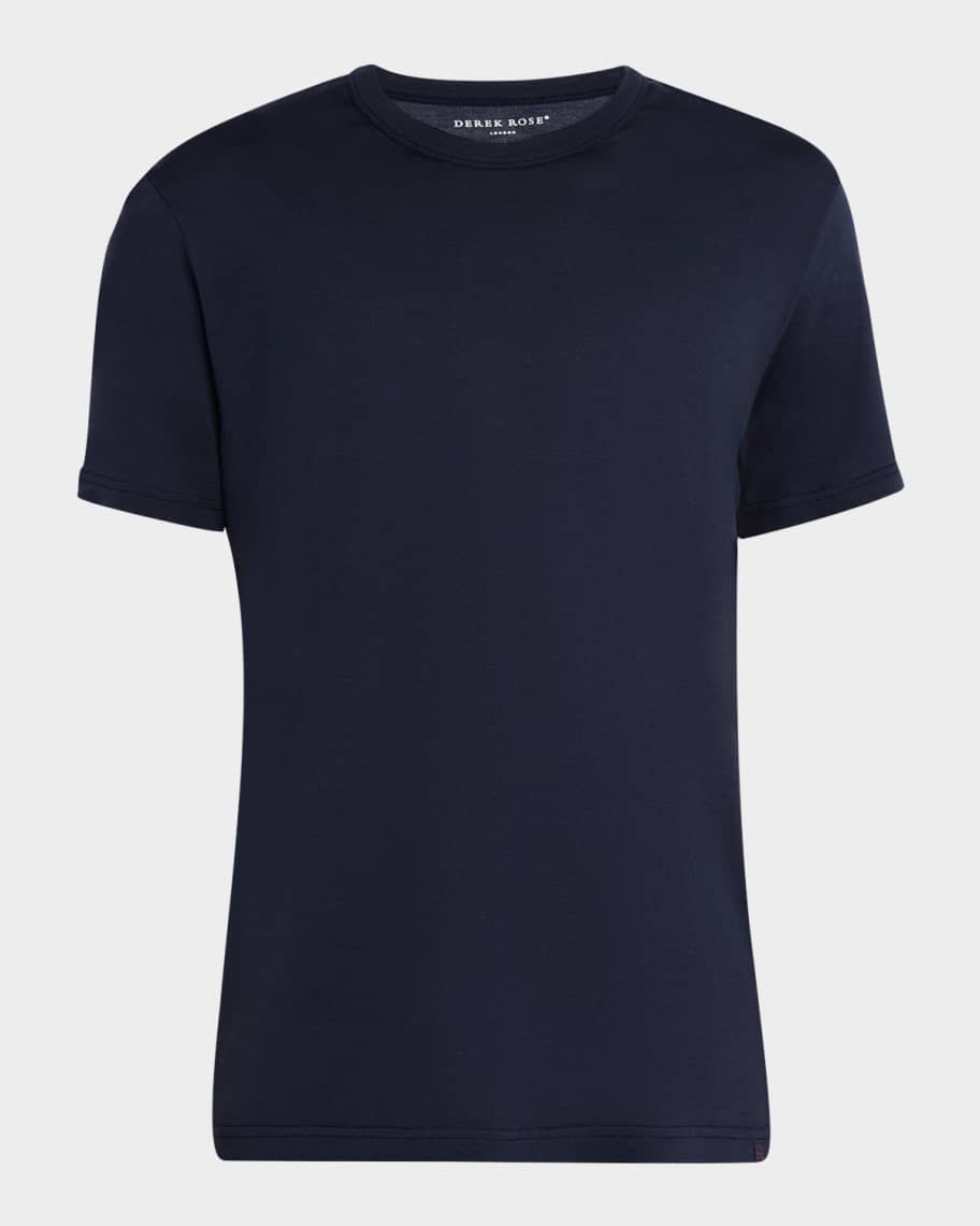 Derek Rose Men's Barny Pima Cotton Jersey Crewneck T-Shirt