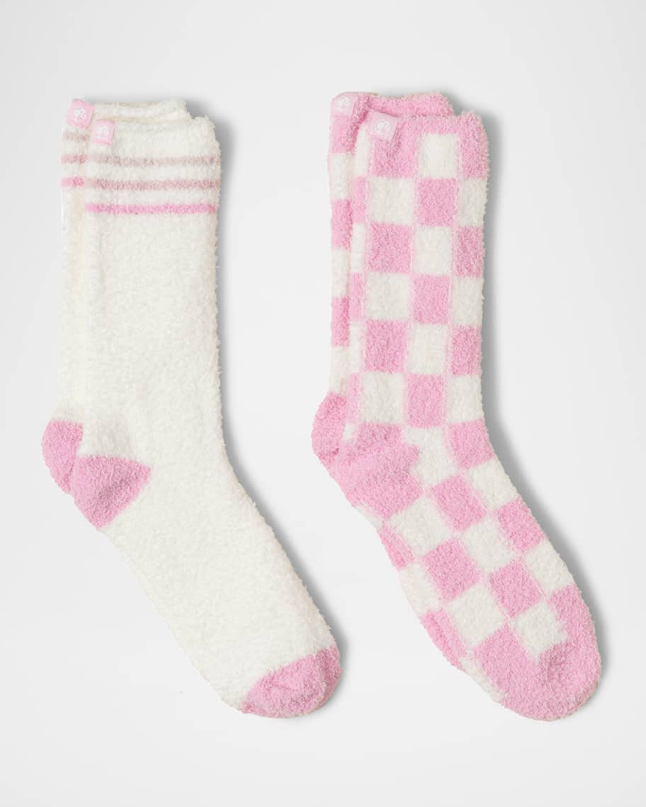 Barefoot Dreams CozyChic Toddler 2 Pack Color Block Sock Set main image 0