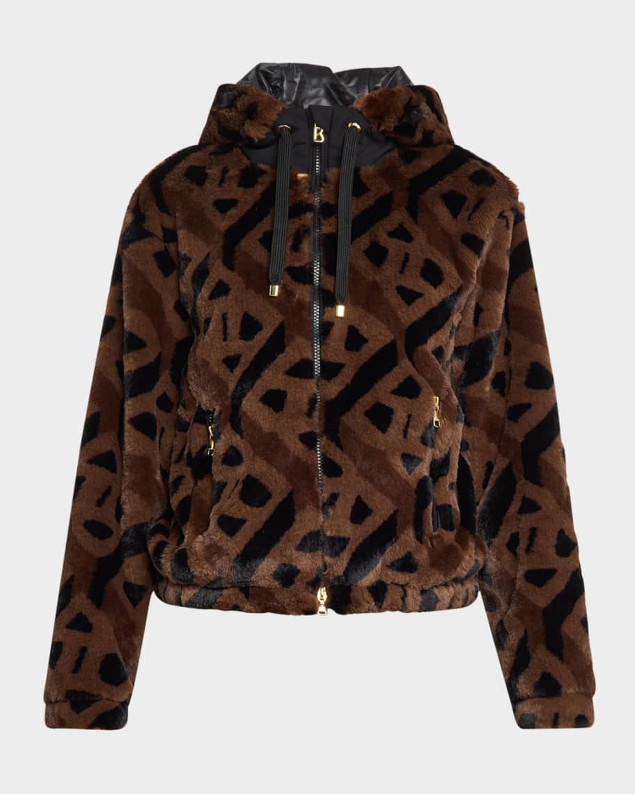 Fleece Lined Fur Trim Collar Jacket by Bogner main image 0