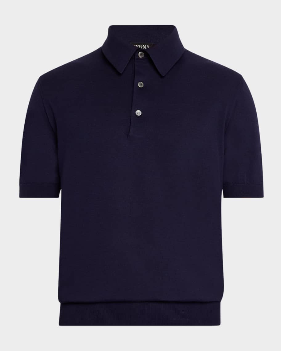 Men's Premium Cotton Short-Sleeve Knit Polo