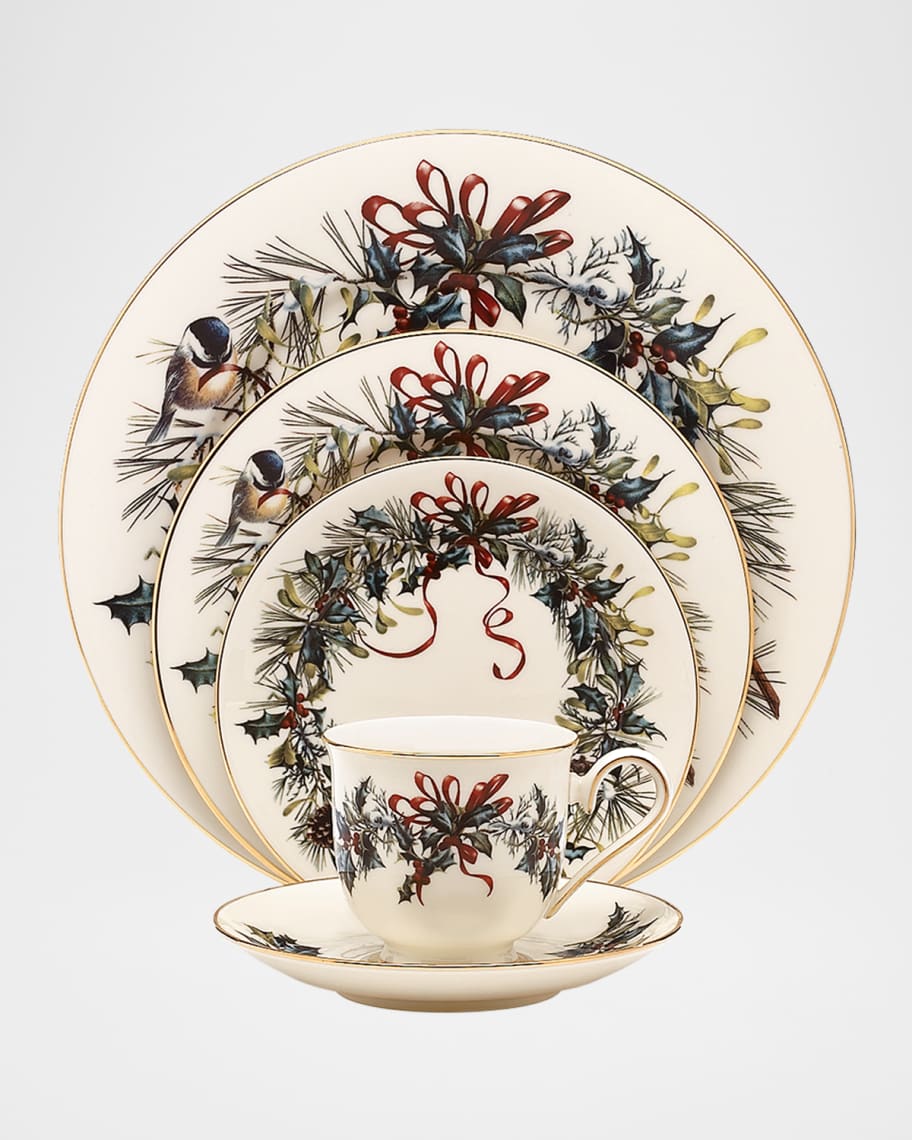 Lenox Winter Greetings 5Piece Place Setting Set Neiman Marcus