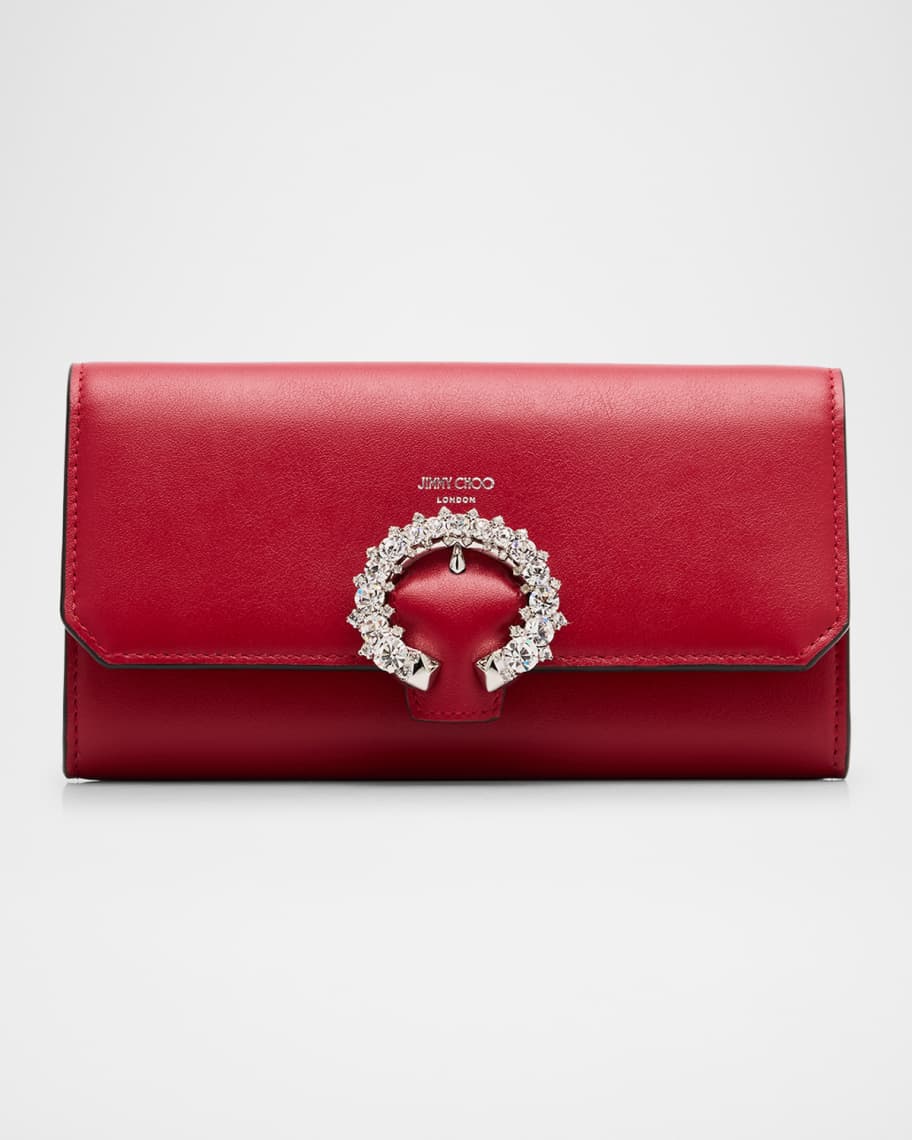 長財布 JIMMY CHOO JC SMOOTH LEATHER CLUTCH AND CHAIN WALLET JIMMY CHOO JC SMOOTH LEATHER CLUTCH AND CHAIN WALLET 長財布