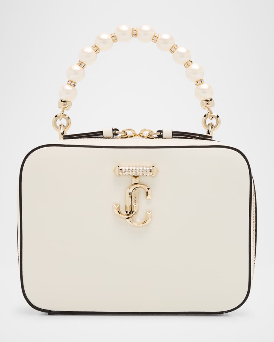 Avenue Embellished Leather Vanity Top-Handle Bag