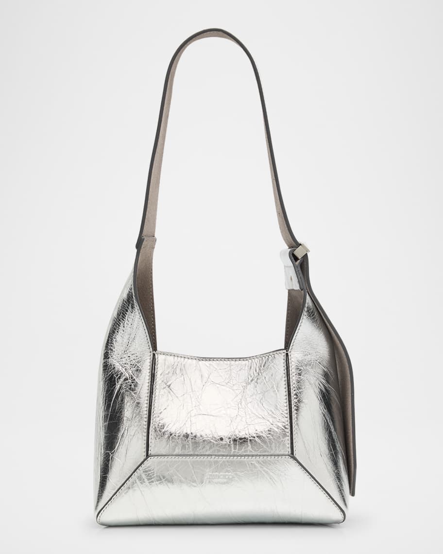 Jimmy Choo Small Diamond Leather Hobo Bag | Neiman Marcus