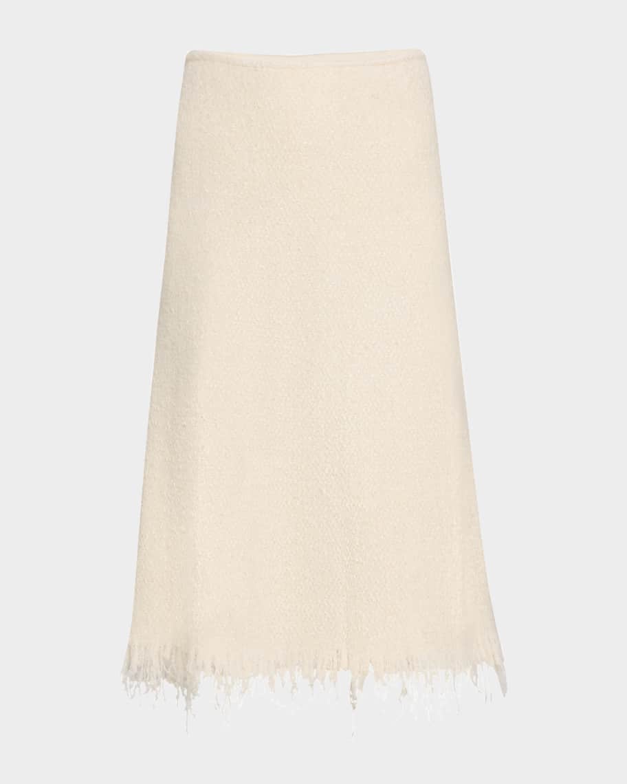 JIL SANDER★素敵！Bow-embellished boucle-knit dress JIL SANDER Bow-embellished bouclé-knit mohair-blend dress