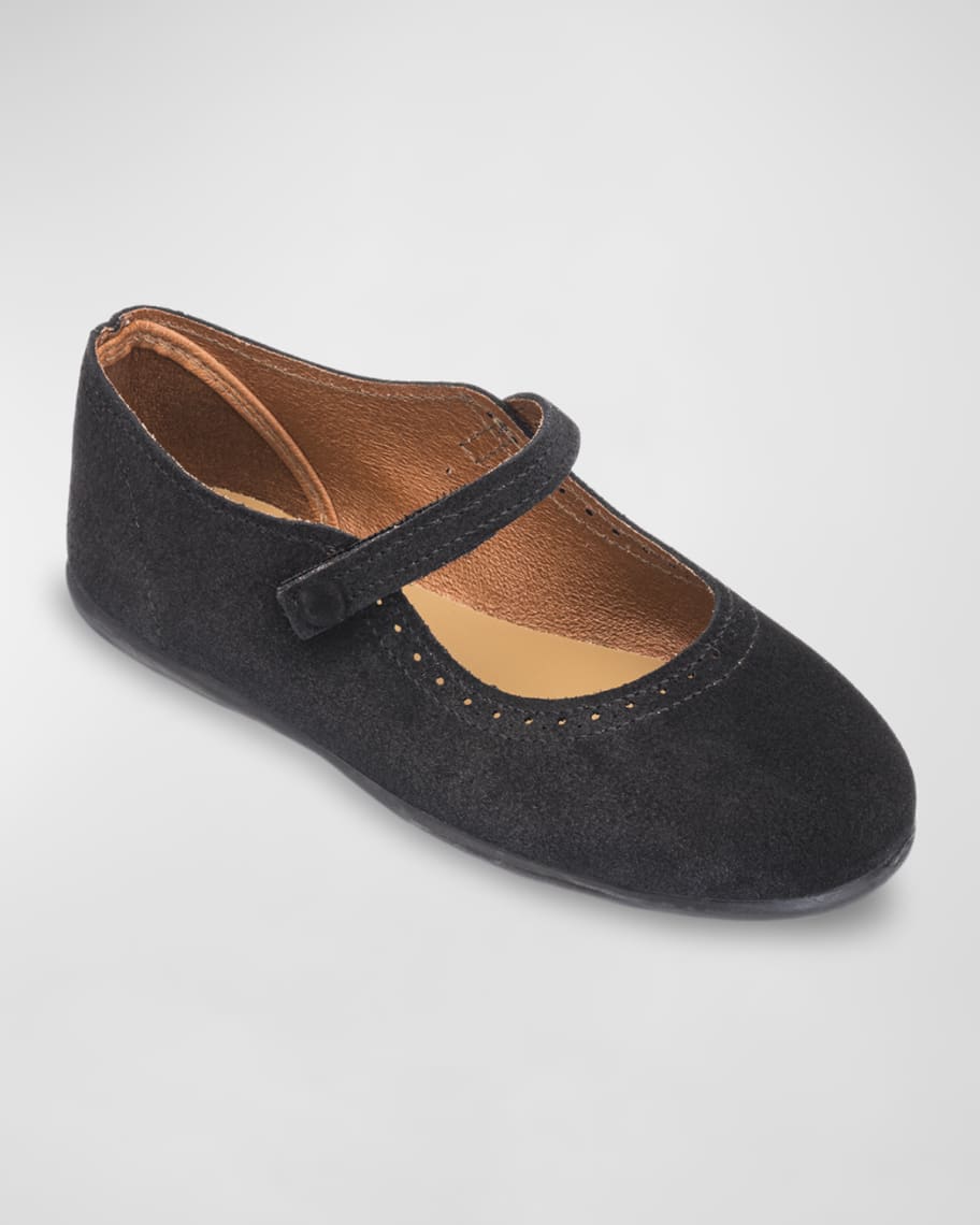 Elephantito Girl's Suede Mary Jane Shoes, Baby/Toddler/Kids