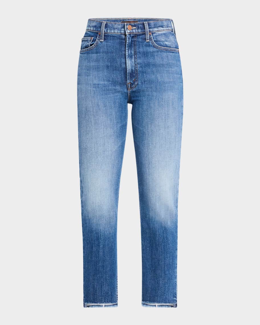 【MOTHER】tripper ankle fray high-rise straight-leg ジーンズ Mother Tripper High-Rise Straight-Leg Jeans | Saks Fifth Avenue