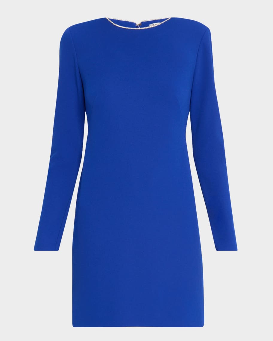 Trina Turk Valentine Rhinestone Trim Mini Dress Neiman Marcus
