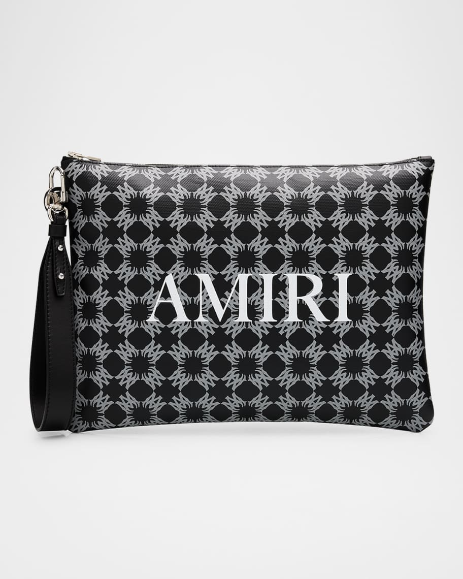 Amiri Men's MA Quad Large Zip Pouch with Strap | Neiman Marcus