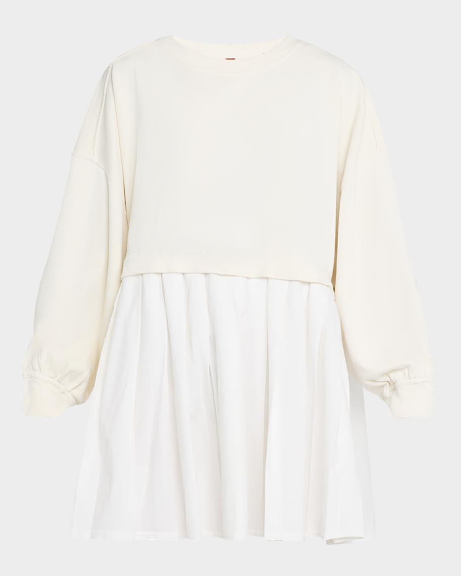 free people eleanor dress Sweatshirt by in Grey, Size: S crafted in soft cotton with a terry Free People Eleanor Sweatshirt Dress