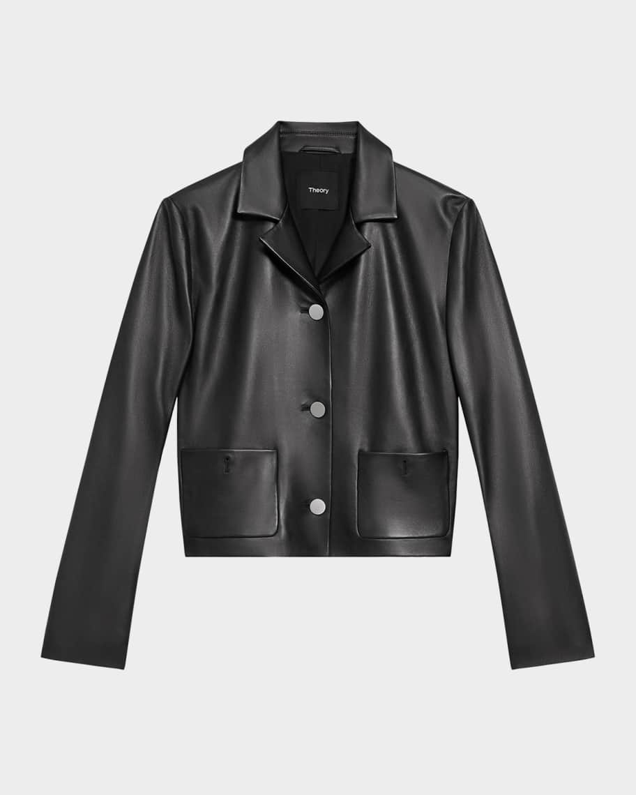 Theory leather vest store