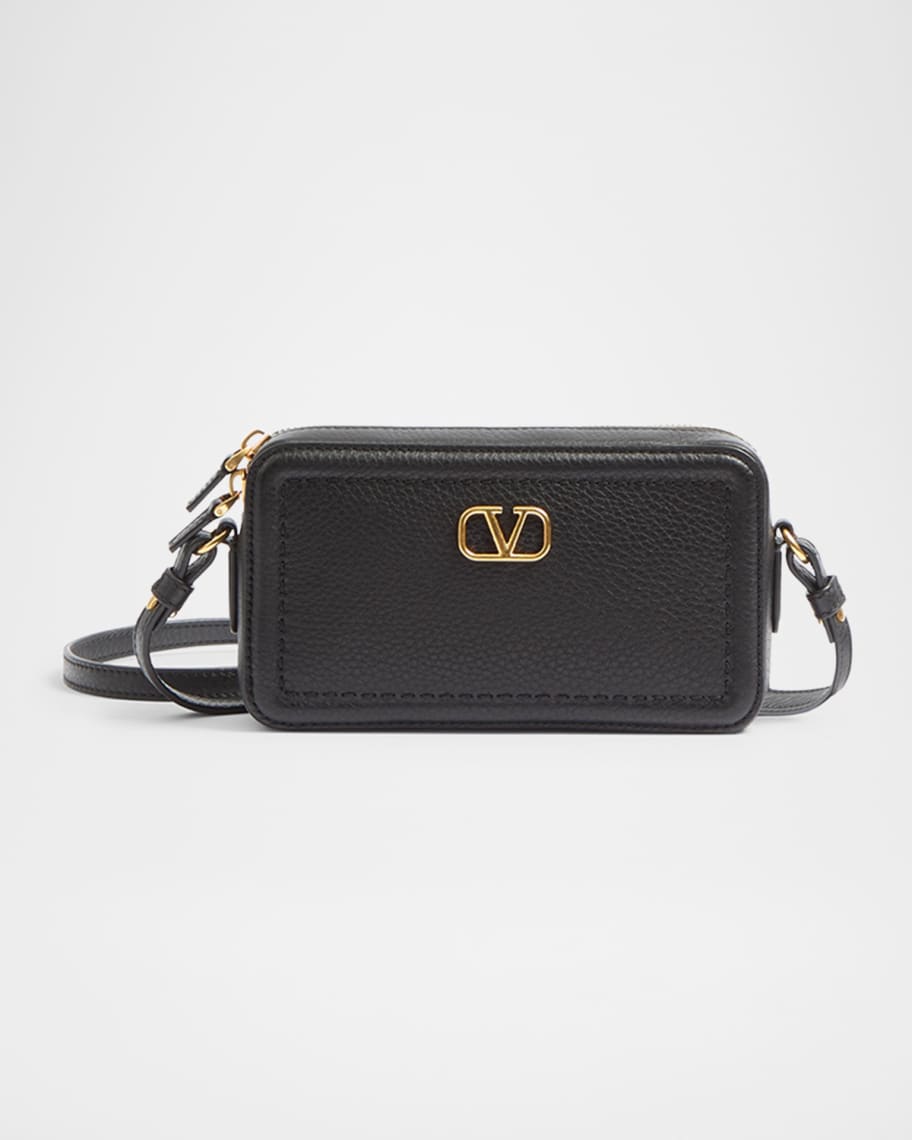 Valentino Garavani Alltime Mini Leather Camera Crossbody Bag Neiman Marcus