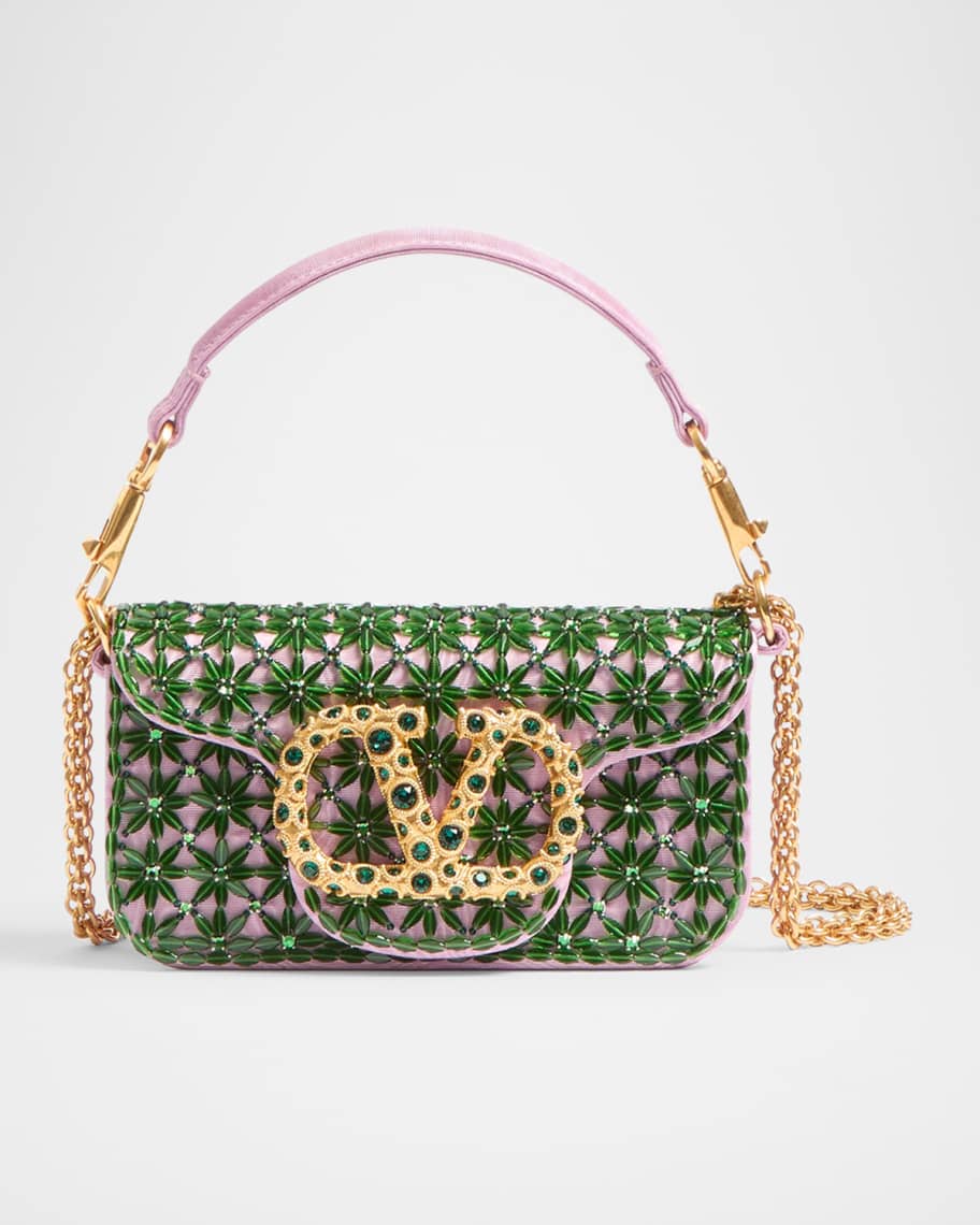 VALENTINO GARAVANIバッグ 外袋付き Valentino Garavani Antibes Medium Flower & Leaves Jacquard Tote