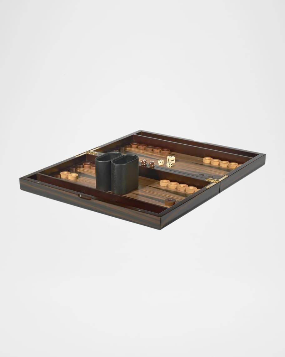 Tizo Polished Wood Backgammon Set