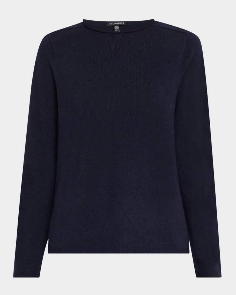 Eileen Fisher Women's Merino Wool Crewneck Sweater Brown Size X-Large