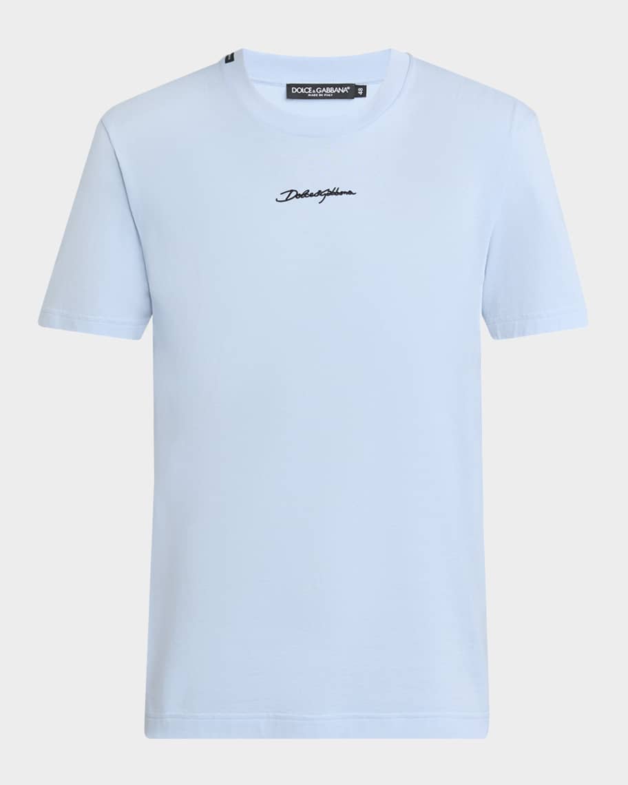 Tシャツ・カットソー DOLCE  GABBANA Men T Shirts GXZ09ZJFMY3B0789 Blue DOLCE & GABBANA: T-shirt men - Blue | Dolce & Gabbana t
