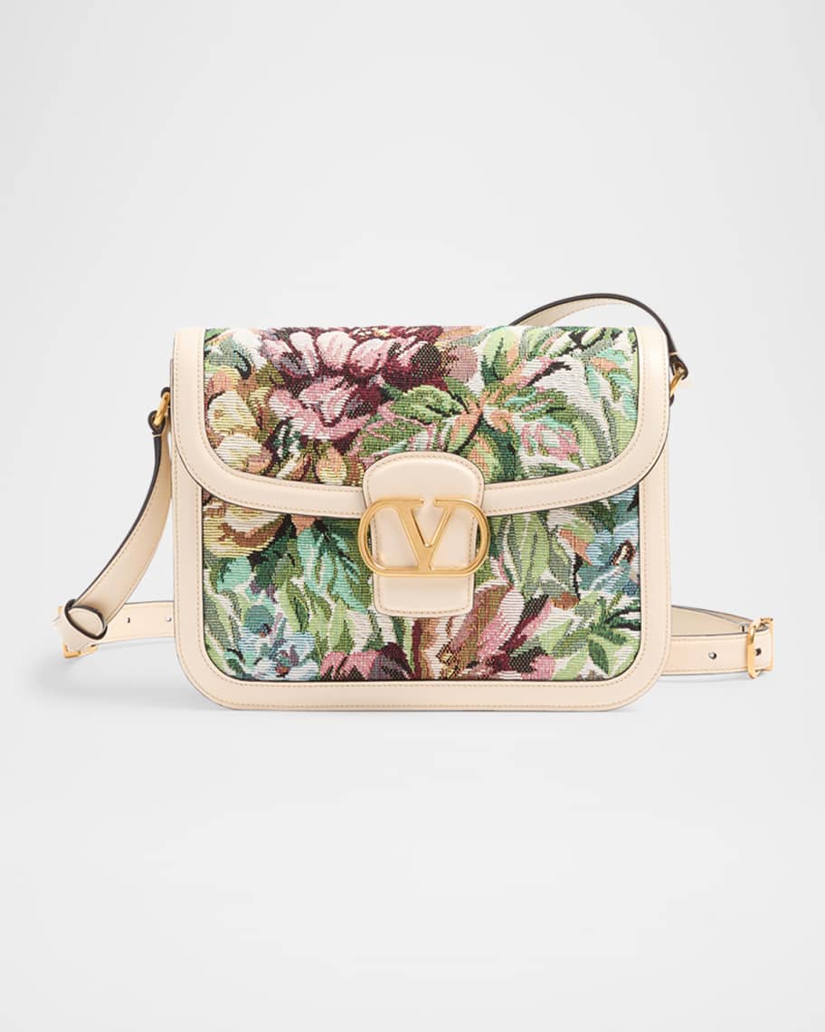 Valentino Garavani 9 to 5 Jacquard Voyage VLOGO Shoulder Bag