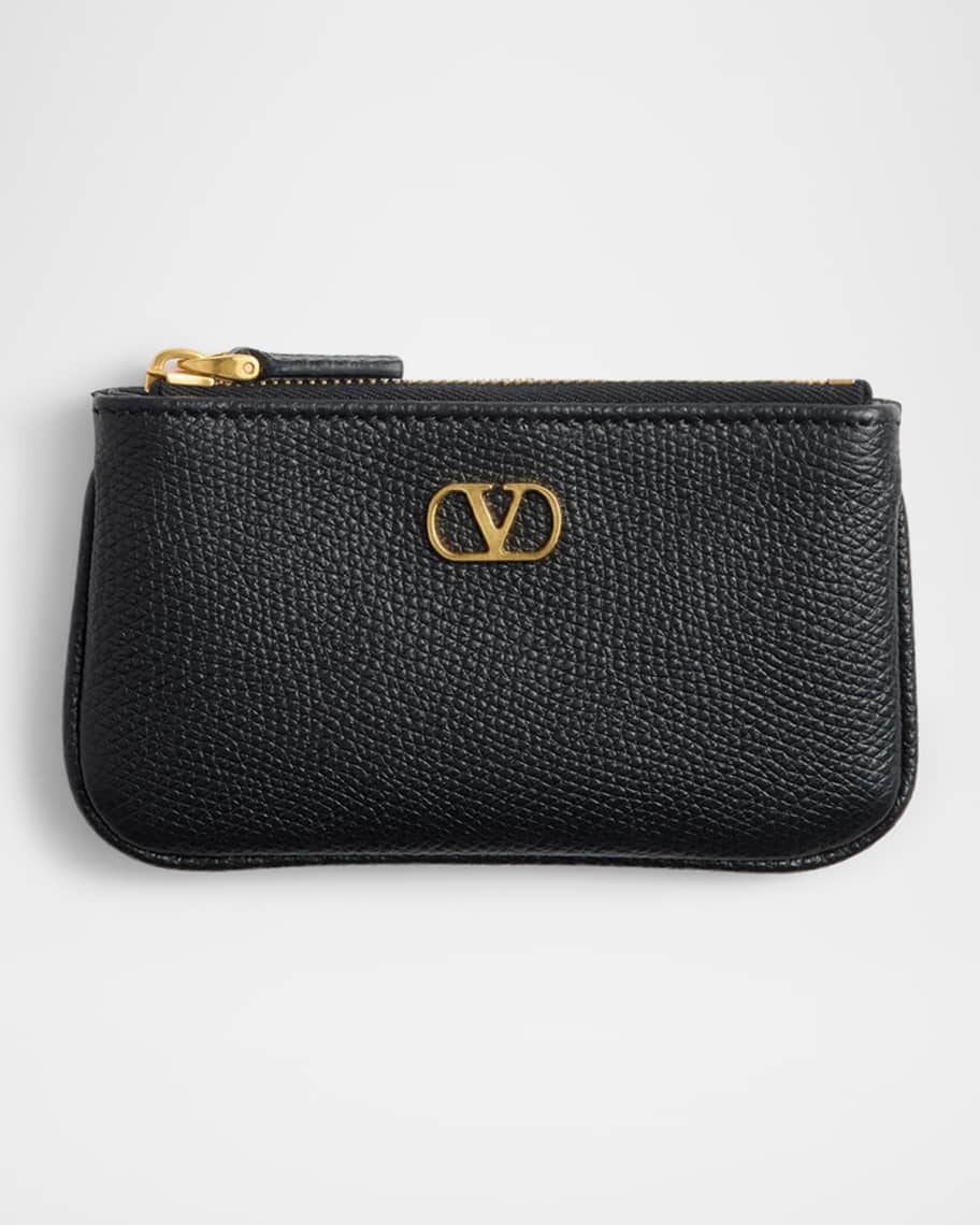 Valentino Garavani VLOGO Signature Leather Card Holder | Neiman Marcus