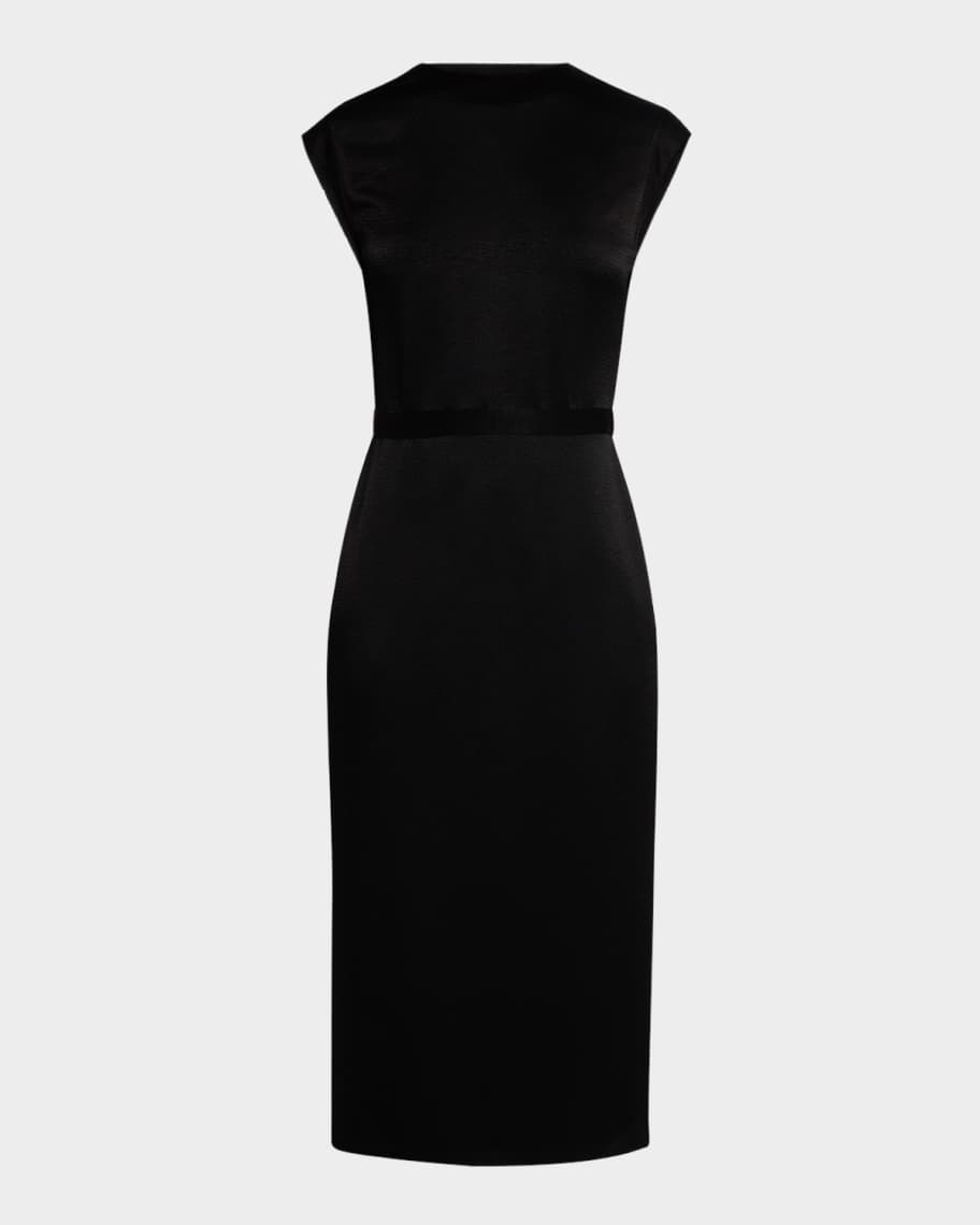 Derek Lam 10 Crosby Cantini Sleeveless Satin Midi Dress Neiman Marcus