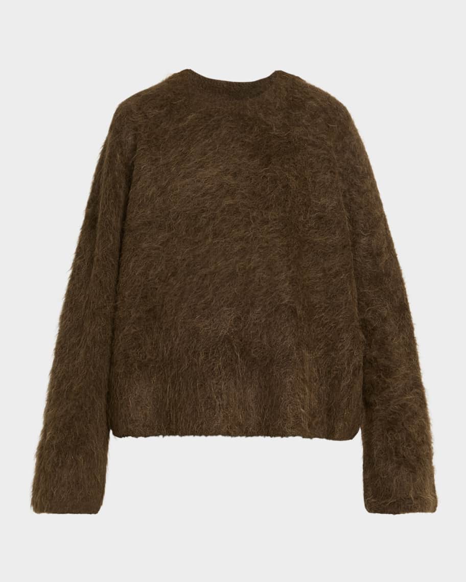 Toteme Boxy Alpaca Knit Sweater | Neiman Marcus