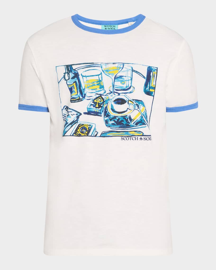 “Scotch & Soda” JOE JONASコラボTシャツ Scotch & Soda x Joe Jonas Men's Graphic T-Shirt | Neiman Marcus