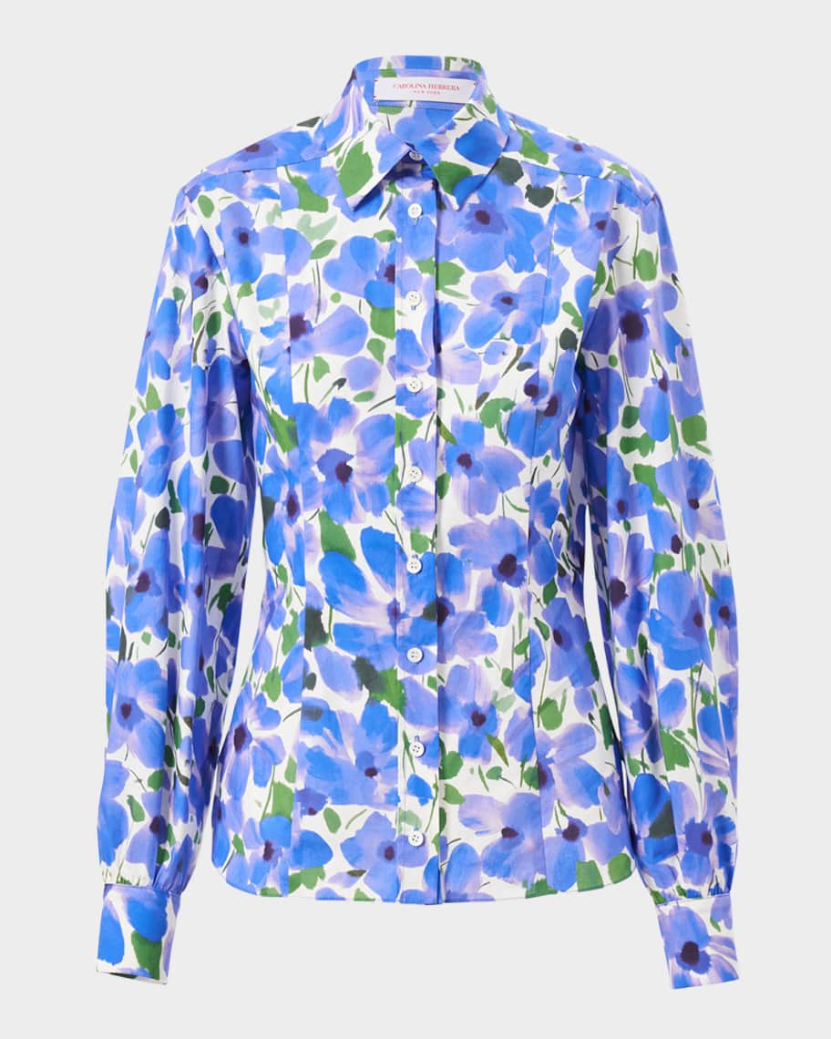 Carolina Blue Button Down Top main image 1