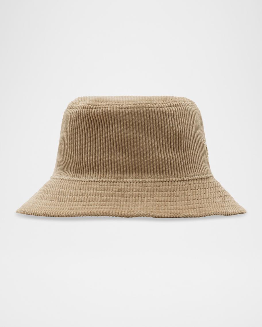 Vintage Burberry bucket hat corduroy BURBERRY LONDON Beige & Tan Plaid Corduroy Cotton Reversible  main image 4