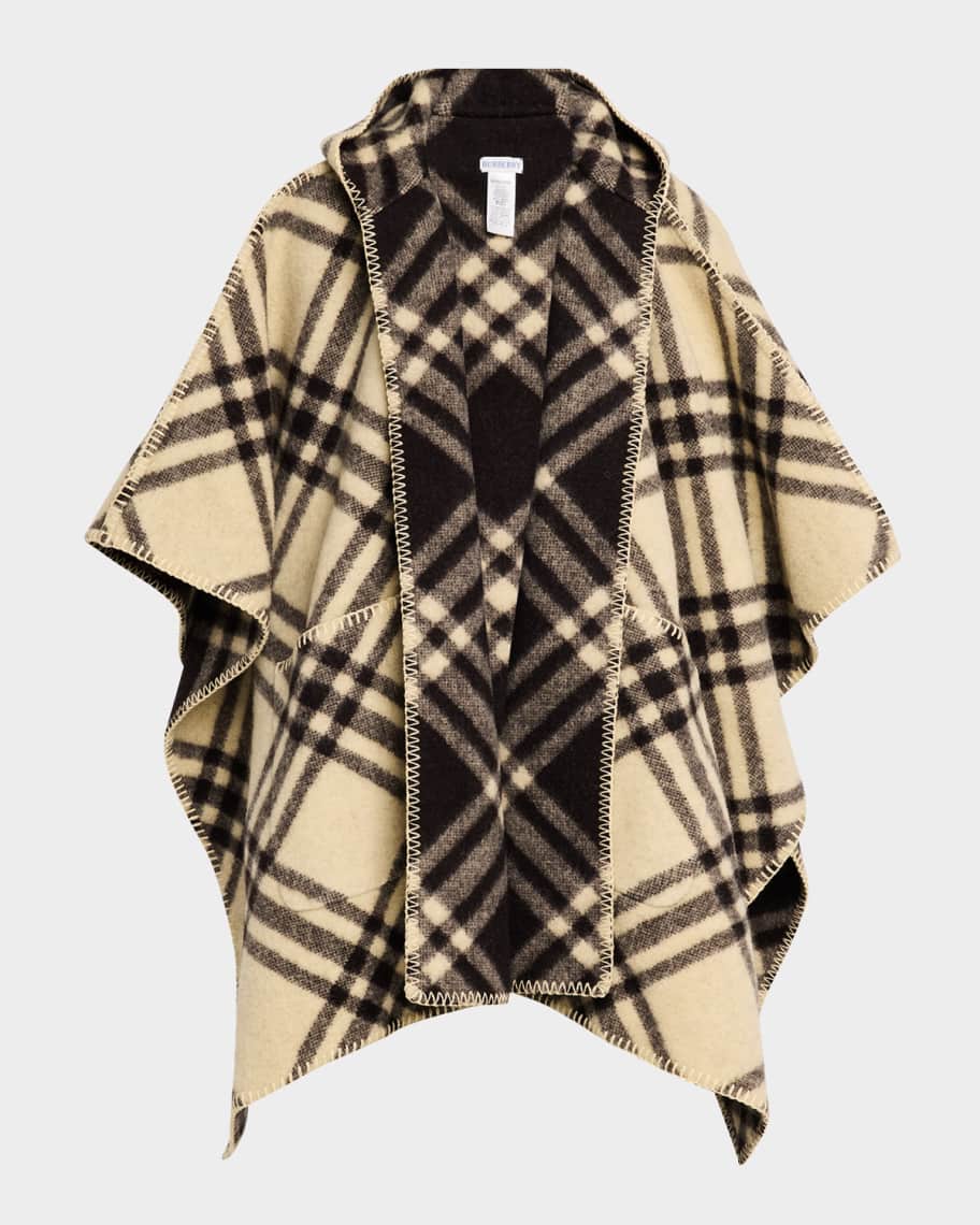 【関税&送料込】Burberry Cotton Cape With Traditional Check nm_4894837_100189_m