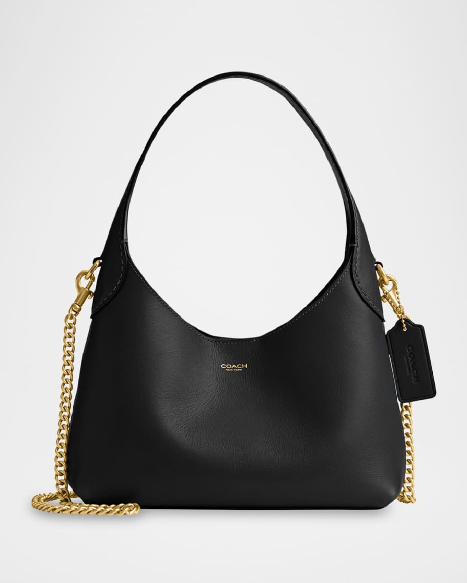 バッグ COACH handbag leather BLACK GOLD Leather handbag Coach Black in Leather - 56681517