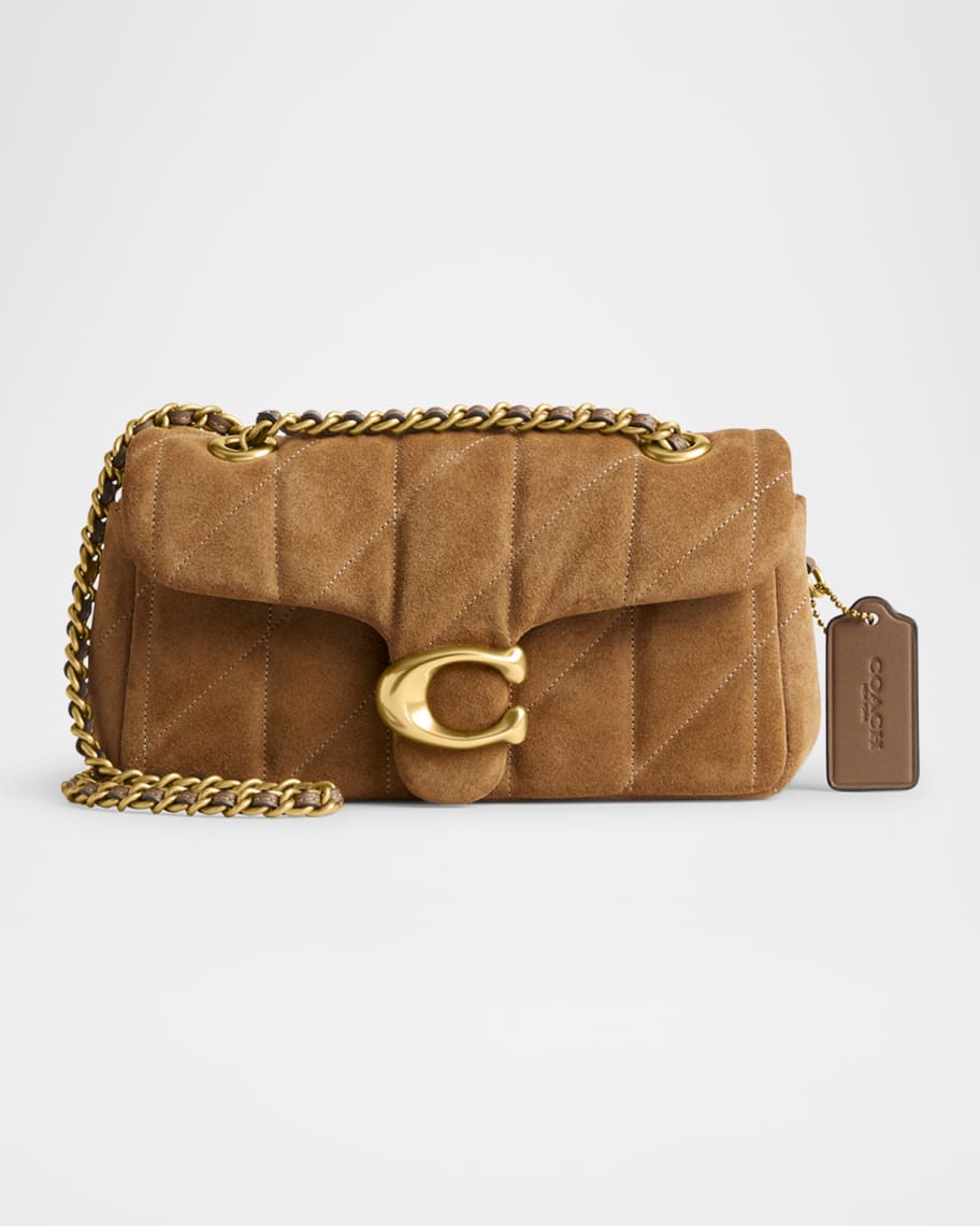 Coach Tabby 20 Quilted Suede Shoulder Bag Neiman Marcus