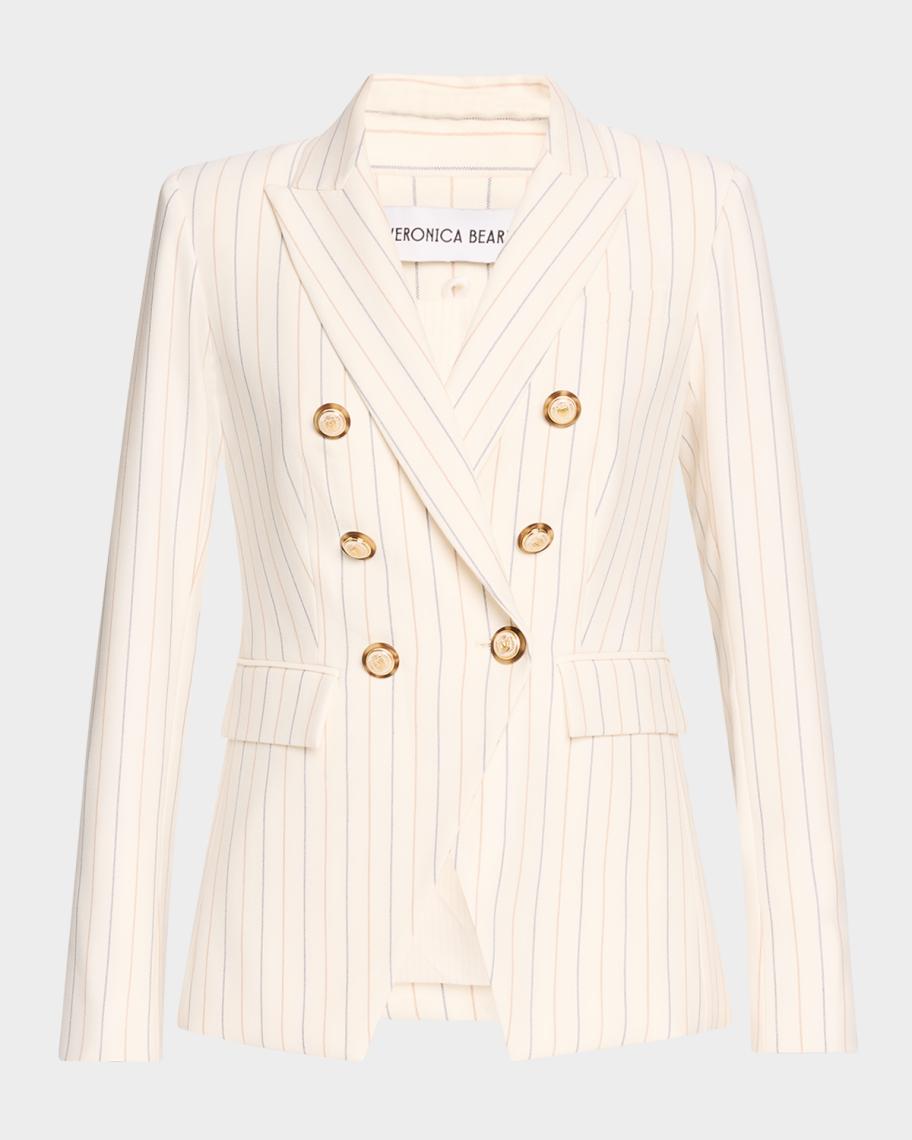 Veronica Beard Miller Pinstripe Dickey Jacket | Neiman Marcus