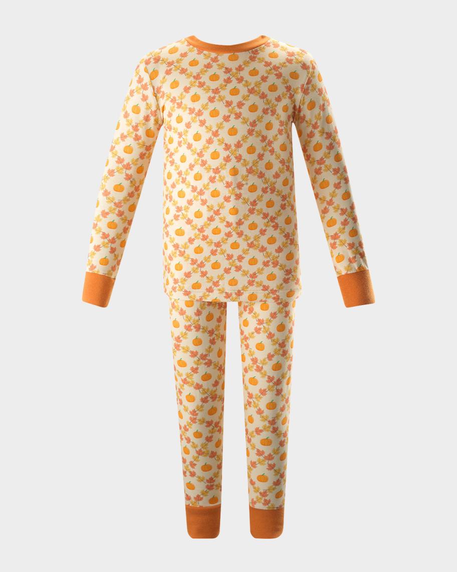 Rachel Riley Kid's Pumpkin-Print Pajama Set, Size 2-10 | Neiman Marcus