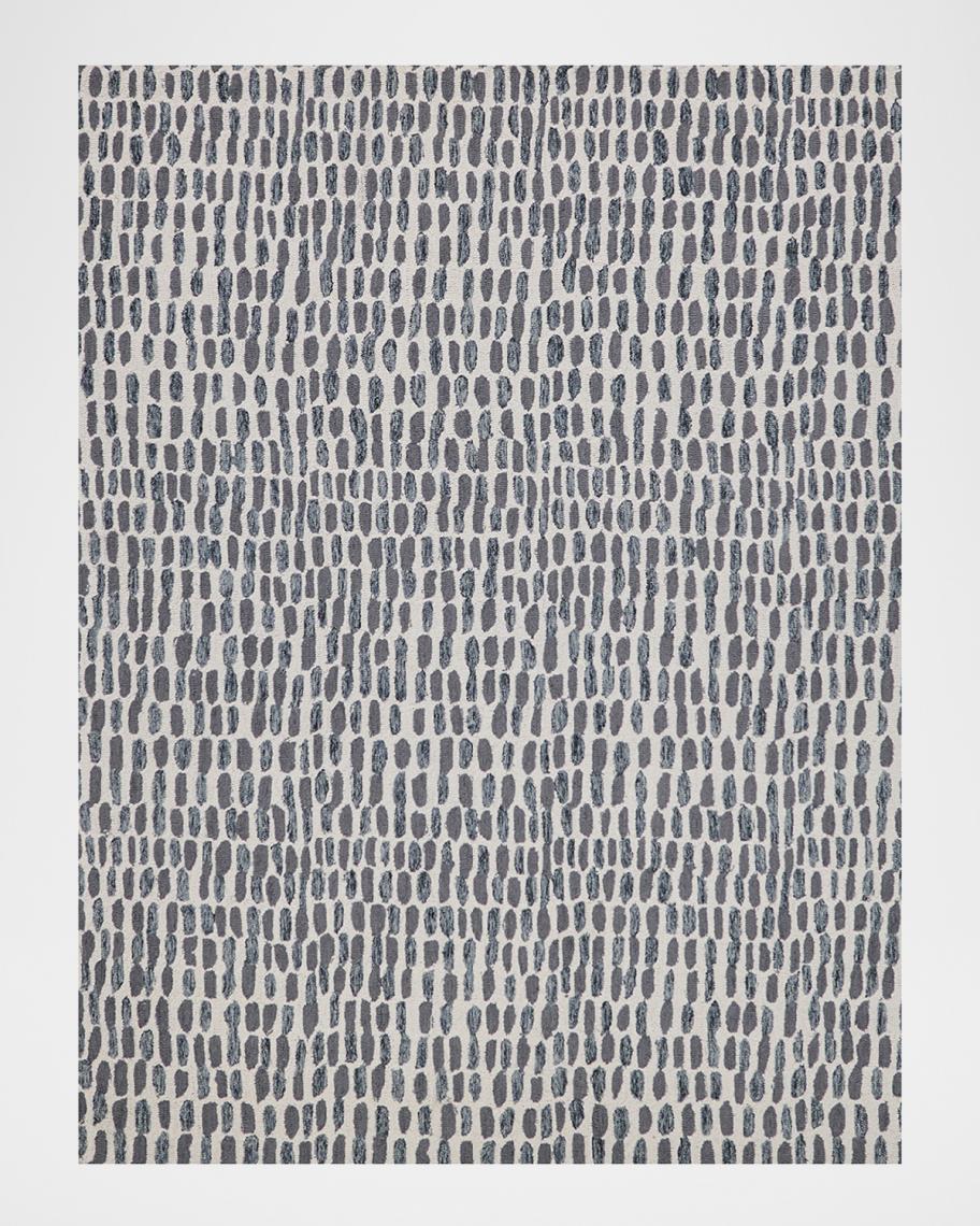 Exquisite Rugs Ink Blot Hand-Tufted Black & Gray Rug, 8' x 10' | Neiman ...